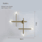 Nordic Cross LED Wall Sconce Modern Minimalist Line Art Wall Lamp 6