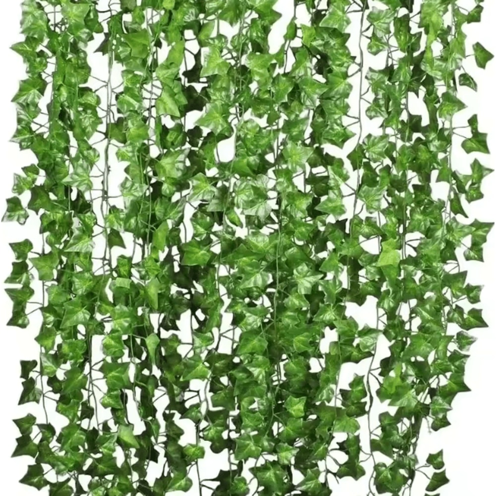Artificial Ivy Leaf Hanging Garland Lush Green Vine Decor For Home Events 0