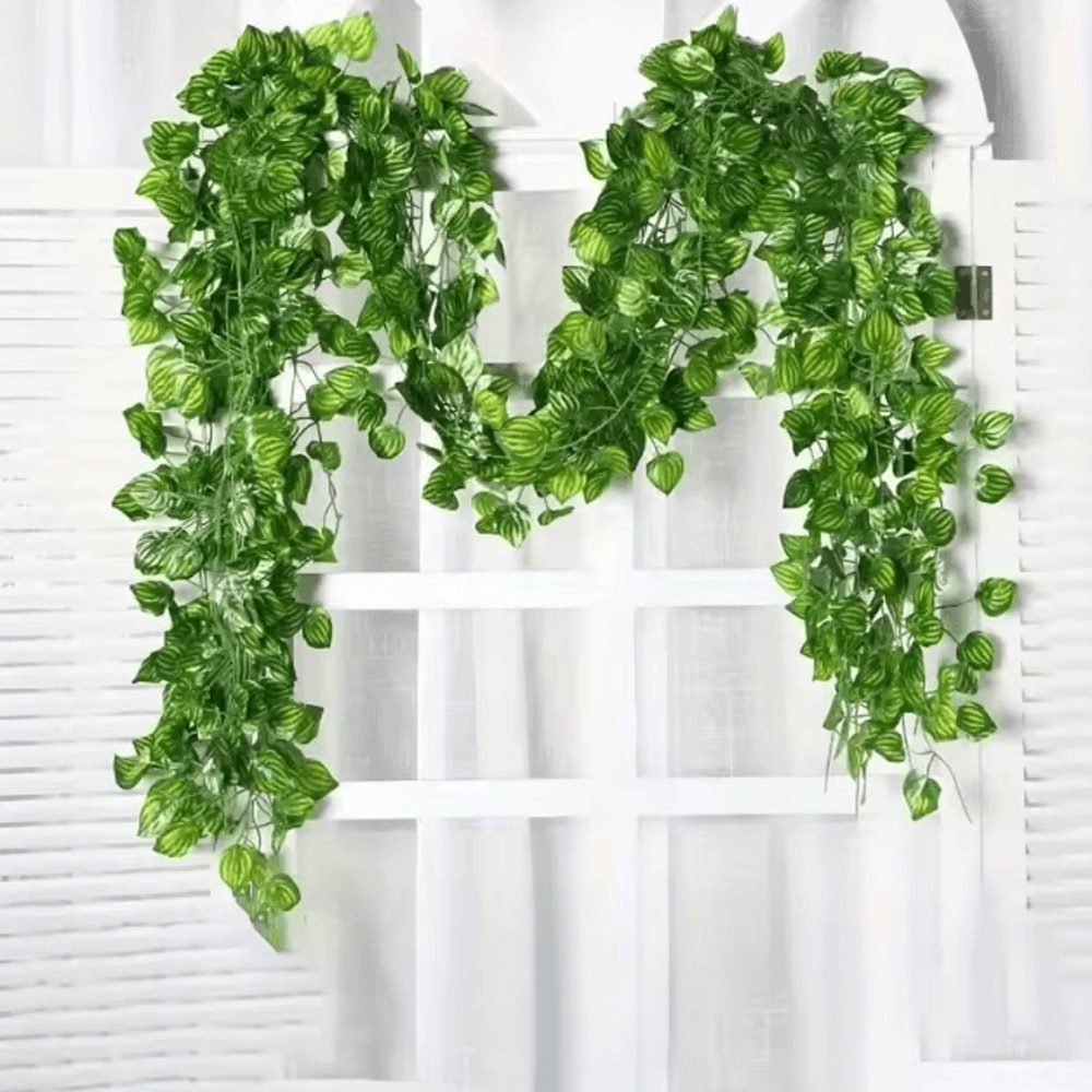 Artificial Ivy Leaf Hanging Garland Lush Green Vine Decor For Home Events 6