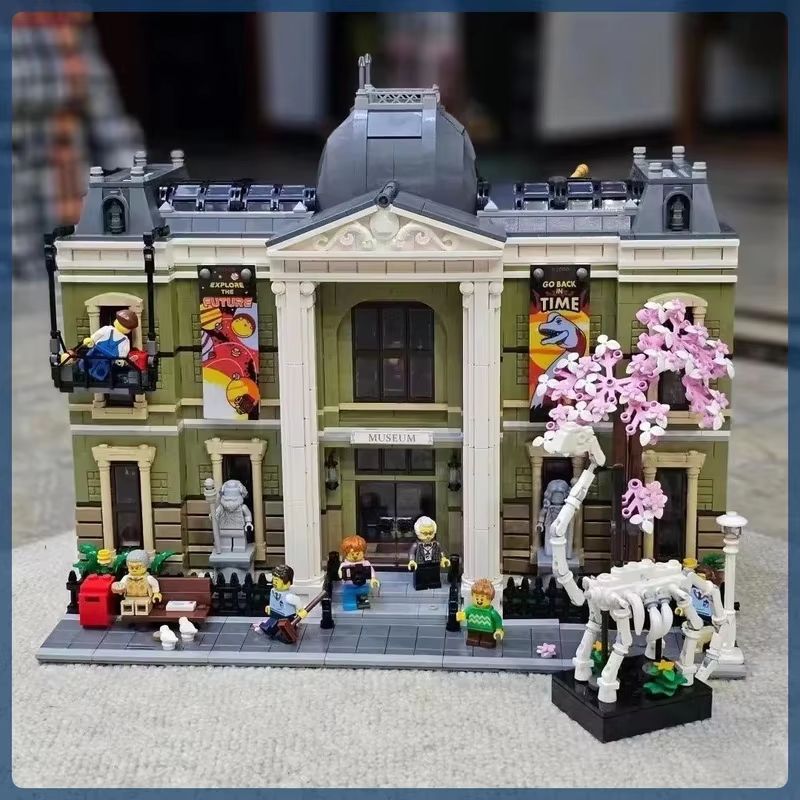 Natural History Museum Building Set Modular Street View Architecture Model For Kids Adults 2