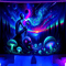 Aurora Borealis Alien Forest Tapestry UV Reactive Boho Wall Art For Bedroom Gaming Room 3