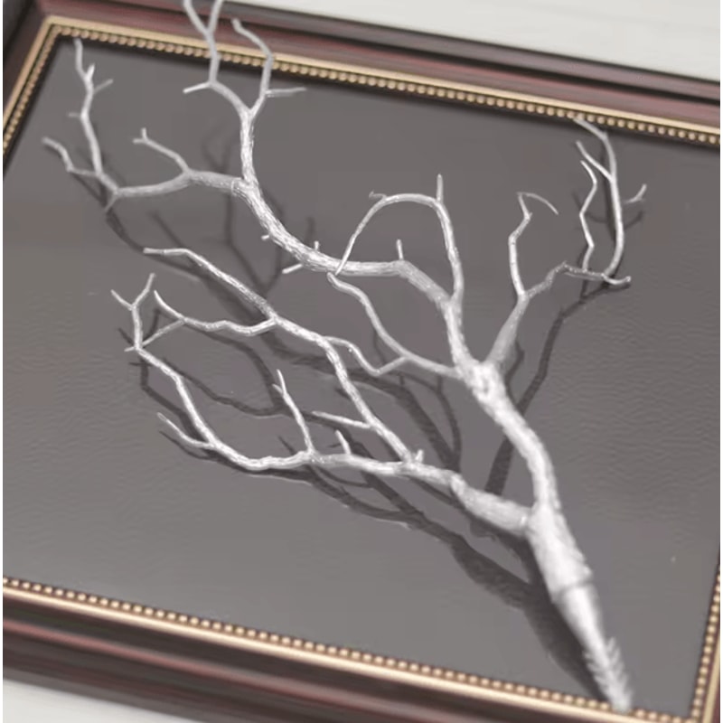 Gold Antler Branch Decor Glitter Artificial Twigs For DIY Crafts Holiday Styling 7