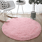 Fluffy Round Plush Rug Soft Shag Carpet For Kids Room Living Space Cozy Corners 1