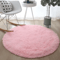 Fluffy Round Plush Rug Soft Shag Carpet For Kids Room Living Space Cozy Corners 1