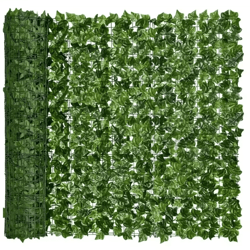 artificial ivy fence wall panel – lush green privacy screen for home, balcony & garden