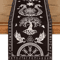 Vintage Viking Raven Table Runner Norse Linen Dining Decor With Helm Of Awe Design 3