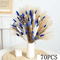 Blue Bunny Tail Pampas Grass Bouquet 70 Stems Fluffy Dried Flowers For Boho Home Decor 2