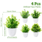 Mini Artificial Bonsai Plant Realistic Potted Greenery For Desk Home Decor 9