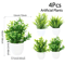 Mini Artificial Bonsai Plant Realistic Potted Greenery For Desk Home Decor 4