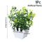 Mini Artificial Bonsai Plant Realistic Potted Greenery For Desk Home Decor 6