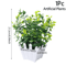 Mini Artificial Bonsai Plant Realistic Potted Greenery For Desk Home Decor 6