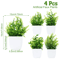 Mini Artificial Bonsai Plant Realistic Potted Greenery For Desk Home Decor 8