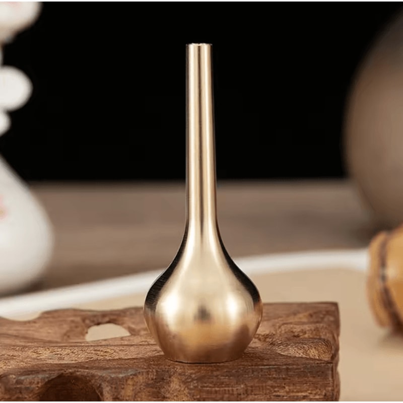 Striped CeramicLook Decorative Vase Modern Small Flower Vase For Stylish Home Displays 2