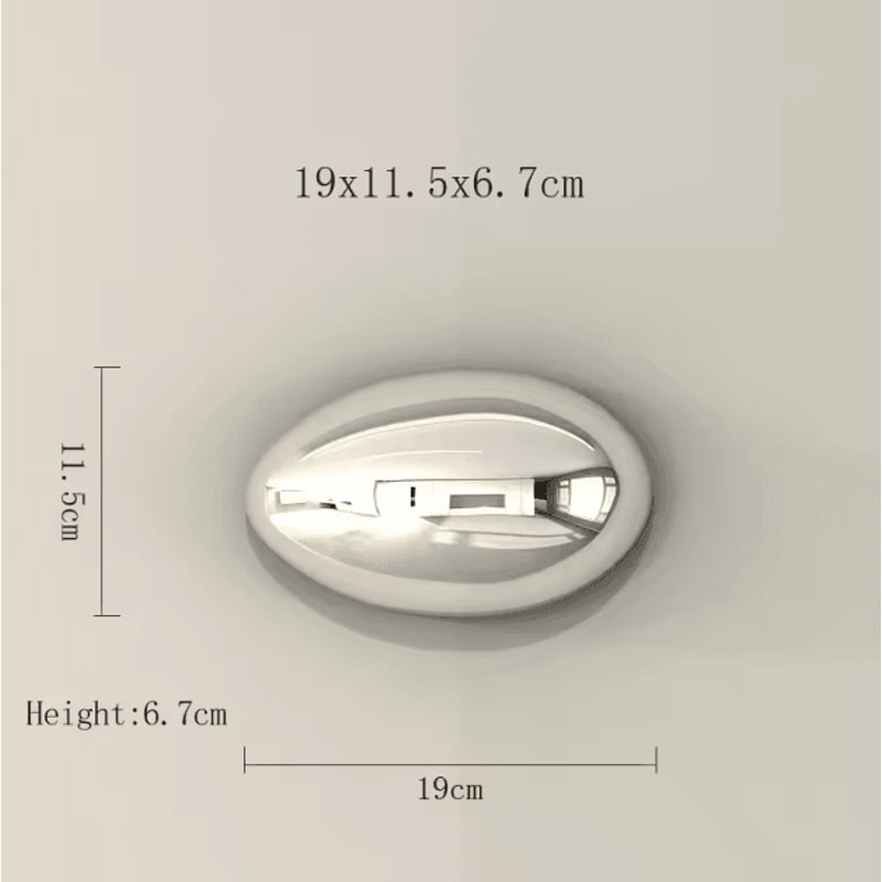 3D Simulation Stone Wall Pendant Modern Electroplated Wall Art For Living Room Decor 8