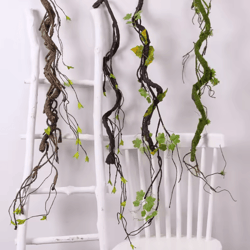 artificial rattan vine branch – rustic wall hanging decor for weddings & home styling