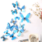 3D Butterfly Wall Stickers Set Elegant PVC Butterfly Wall Decals For Stylish Home Decor 2