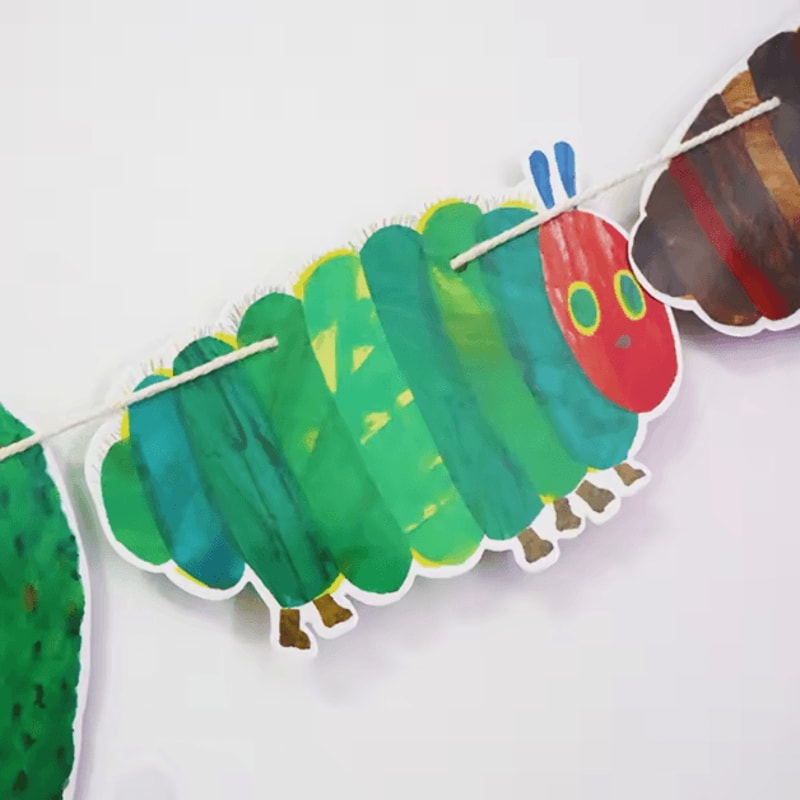 Very Hungry Caterpillar Flag Banner 3M Classroom Hanging Decoration Set 3