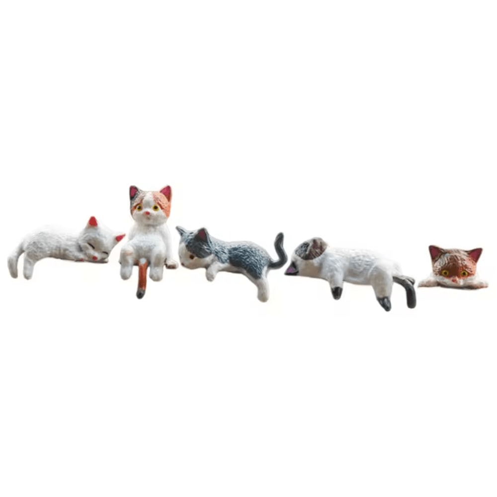 Mini Cute Cat Figurine Decor Aesthetic Desk Shelf Animal Ornament 4