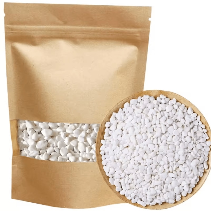 Mini Decorative Pebbles White Sand Set DIY Succulent Aquarium Garden Stone Decor 100500g 0