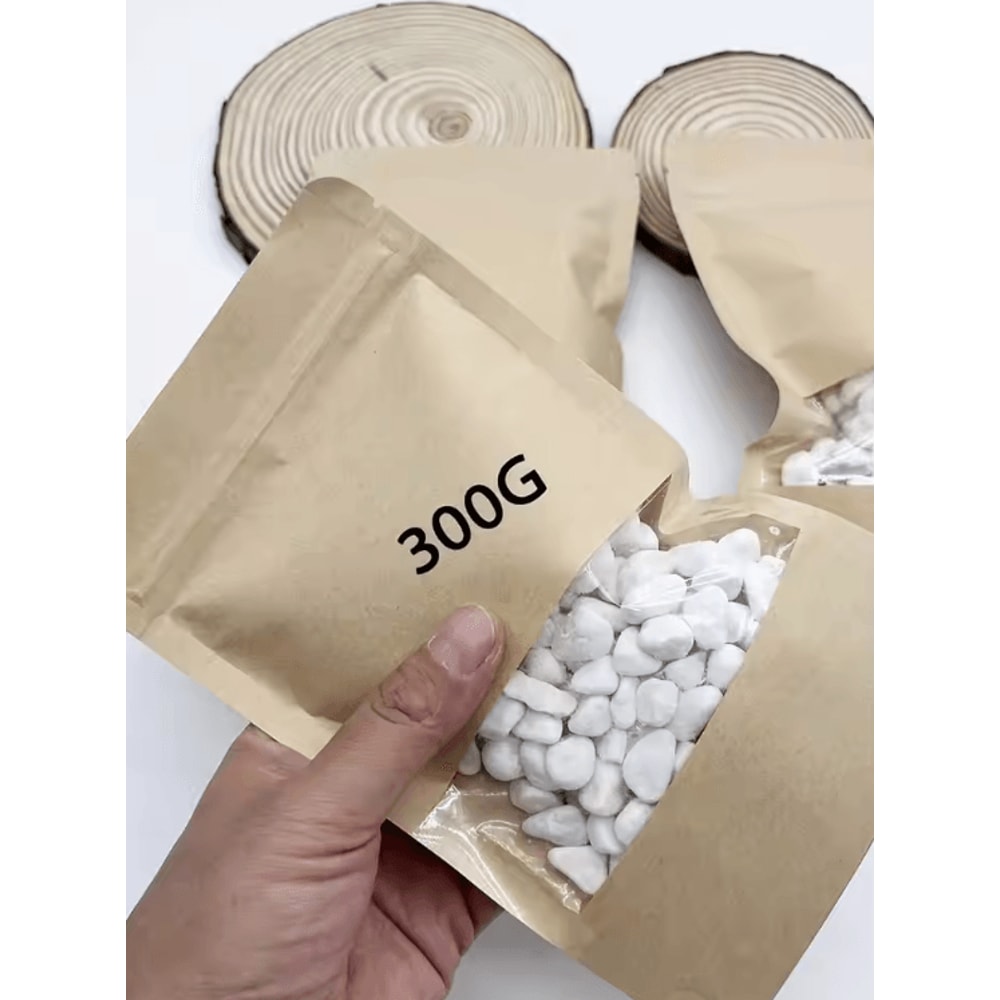 Mini Decorative Pebbles White Sand Set DIY Succulent Aquarium Garden Stone Decor 100500g 4