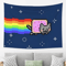 Nyan Cat Pixel Art Tapestry Retro Gaming Wall Hanging Aesthetic Decor 1