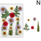 Natural Dried Flower Resin Fillers Real Floral Nail Art DIY Craft Decoration Set 13