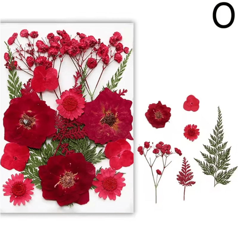 Natural Dried Flower Resin Fillers Real Floral Nail Art DIY Craft Decoration Set 14