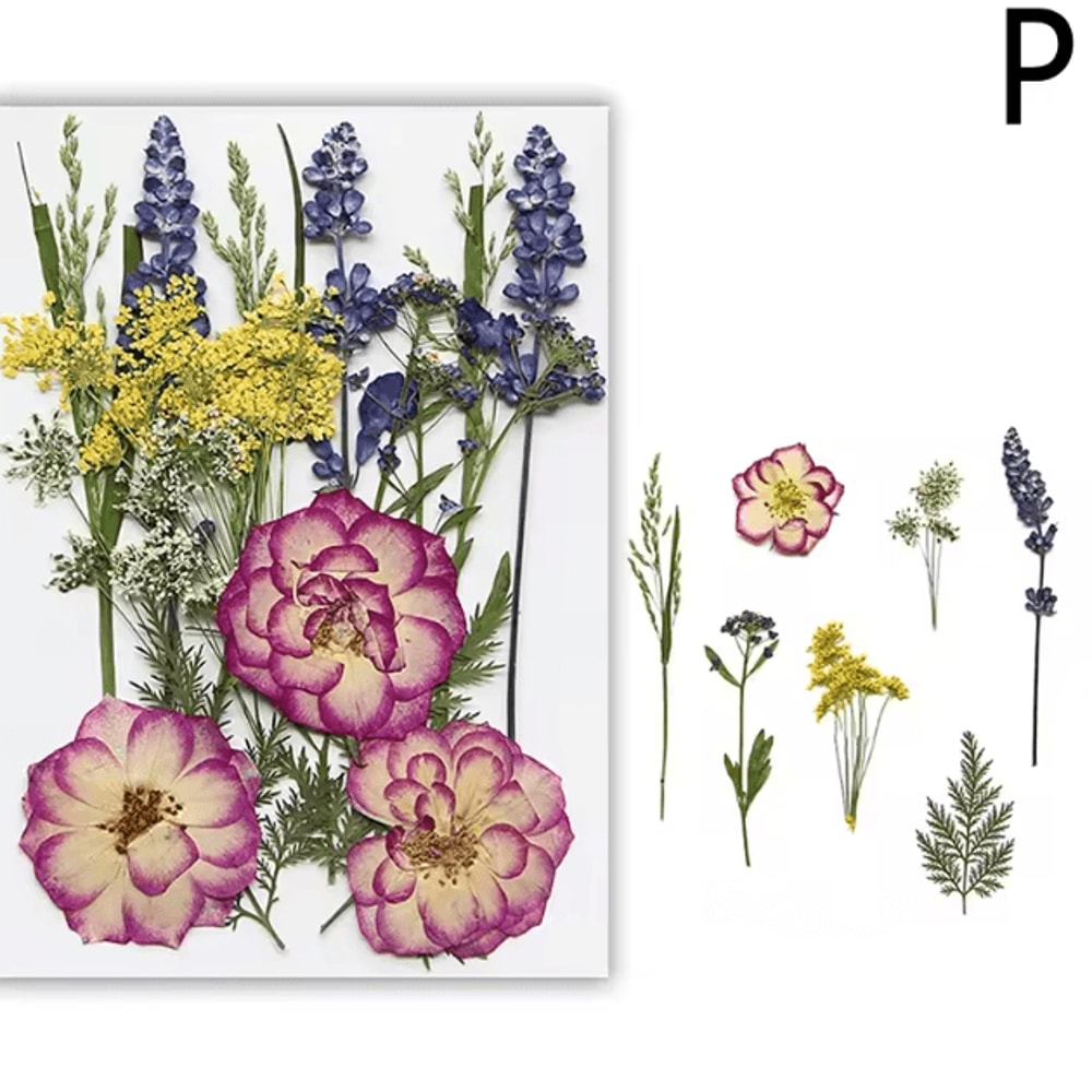 Natural Dried Flower Resin Fillers Real Floral Nail Art DIY Craft Decoration Set 15