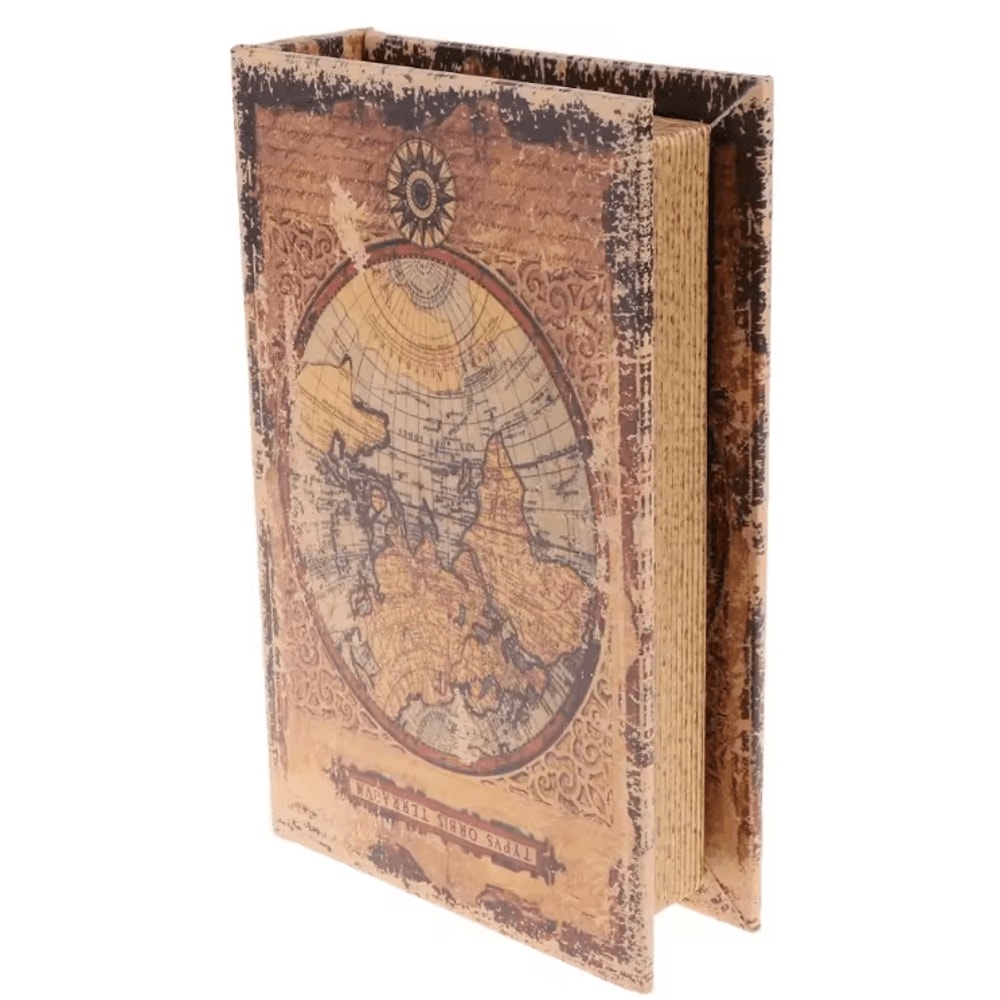 Vintage Decorative Storage Book Box Hidden Jewelry Key Organizer Case 1