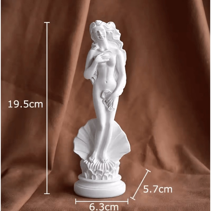Mythological Venus Goddess Resin Statue Elegant Aesthetic Desk Room Decor 5