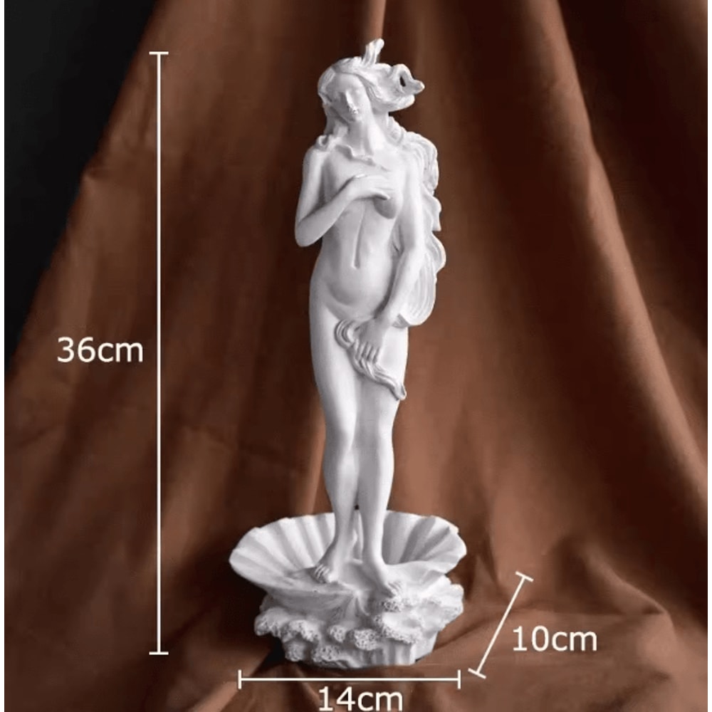 Mythological Venus Goddess Resin Statue Elegant Aesthetic Desk Room Decor 6