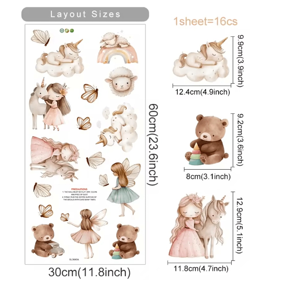 Turn Your Childs Room Into A Magical Dreamland With These Enchanting Unicorn Wall Stickers Designed 2