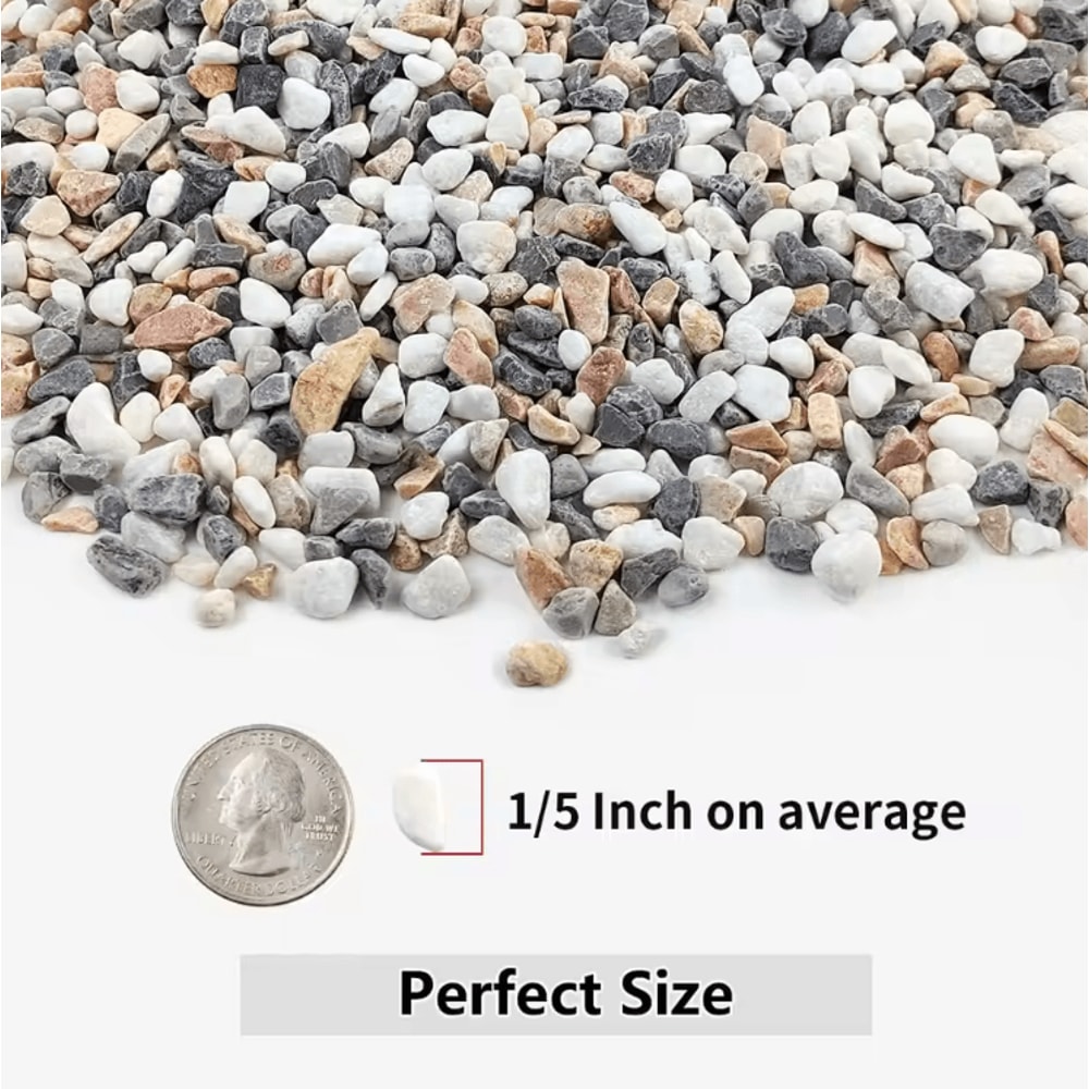 Natural Stone Gravel Pebbles Micro Landscape Garden Decor River Rocks Polished Stones Fish Tank Bot 3