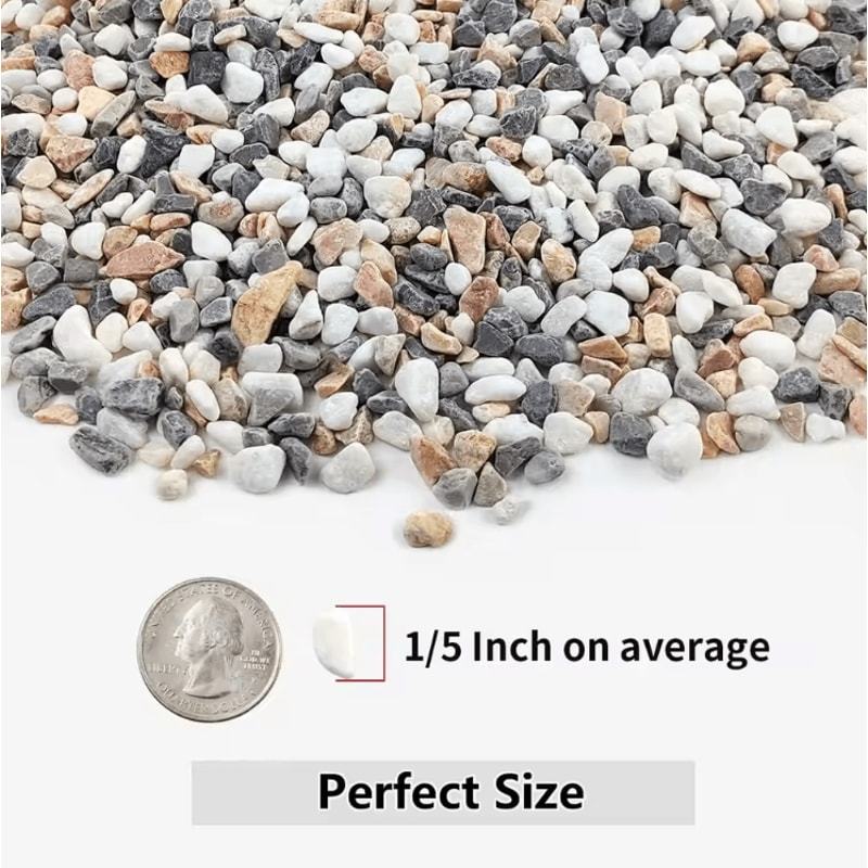 Natural Stone Gravel Pebbles Micro Landscape Garden Decor River Rocks Polished Stones Fish Tank Bot 3