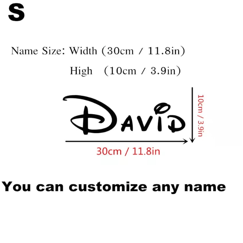 Personalized Kids Name Wall Sticker Custom Vinyl Nursery Bedroom Decor 2