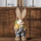 Large Straw Woven Easter Bunny Statue Rustic Spring Garden Home Decor 46cm 1