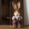 Large Straw Woven Easter Bunny Statue Rustic Spring Garden Home Decor 46cm 11