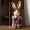 Large Straw Woven Easter Bunny Statue Rustic Spring Garden Home Decor 46cm 12