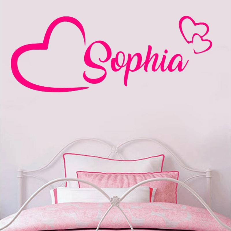 Personalized Name Wall Sticker Custom Vinyl Kids Room Nursery Decor 0