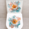 Golden Flower Toilet Sticker Waterproof SelfAdhesive Bathroom Decor Decal 7