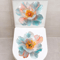 Golden Flower Toilet Sticker Waterproof SelfAdhesive Bathroom Decor Decal 7