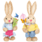 Large Straw Easter Bunny Decoration Rustic Spring Rabbit Home Garden Ornament 46cm 4