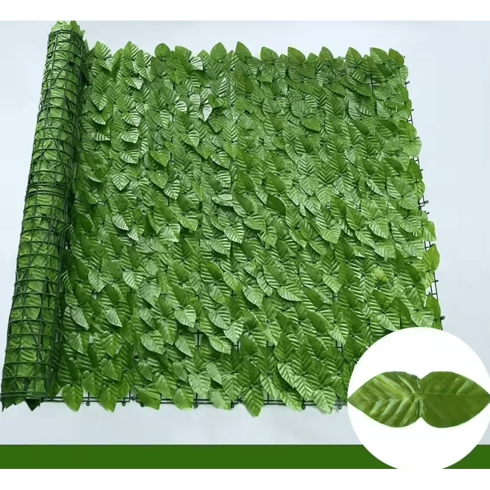 Artificial Ivy Leaf Fence Privacy Screen Balcony Garden Green Wall Decor 50 500cm 2