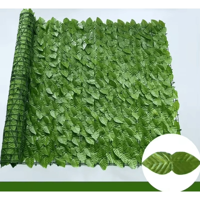 Artificial Ivy Leaf Fence Privacy Screen Balcony Garden Green Wall Decor 50 500cm 2