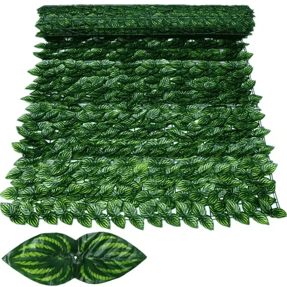 Artificial Ivy Leaf Fence Privacy Screen Balcony Garden Green Wall Decor 50 500cm 10