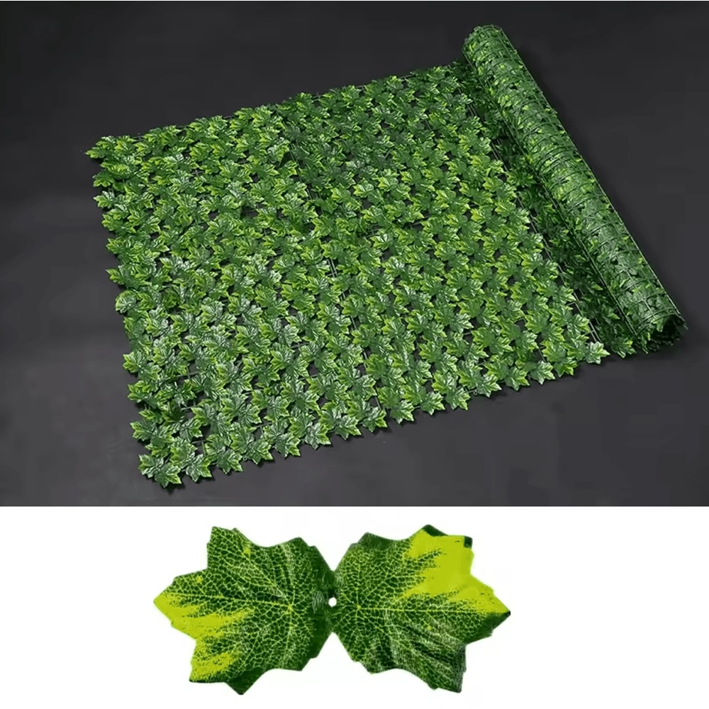 Artificial Ivy Leaf Fence Privacy Screen Balcony Garden Green Wall Decor 50 500cm 11