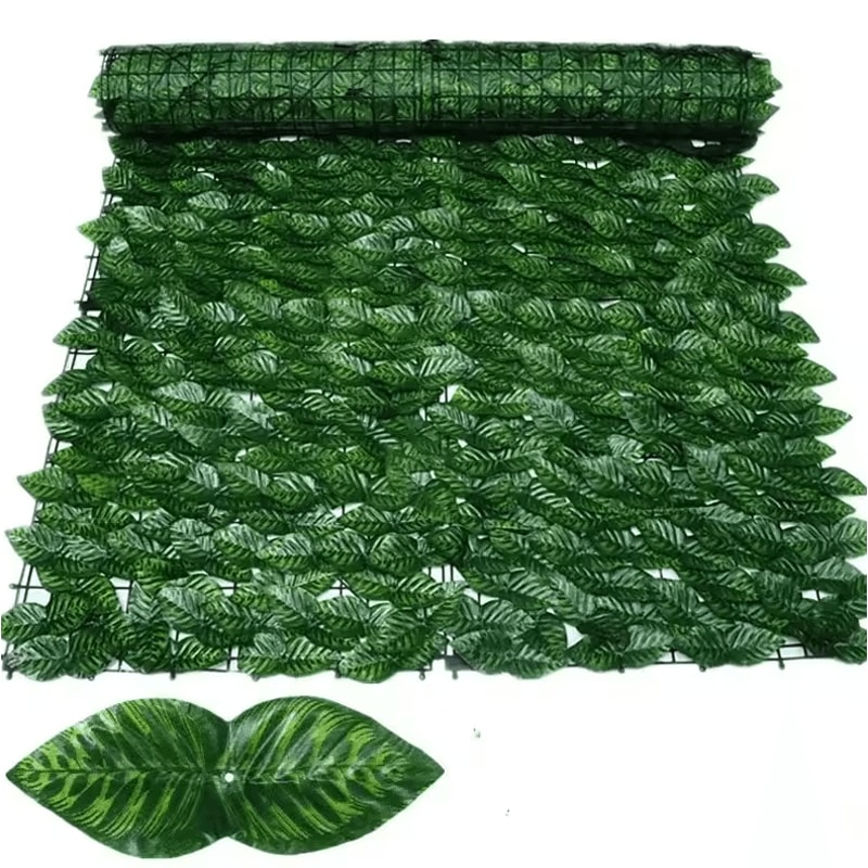 Artificial Ivy Leaf Fence Privacy Screen Balcony Garden Green Wall Decor 50 500cm 13
