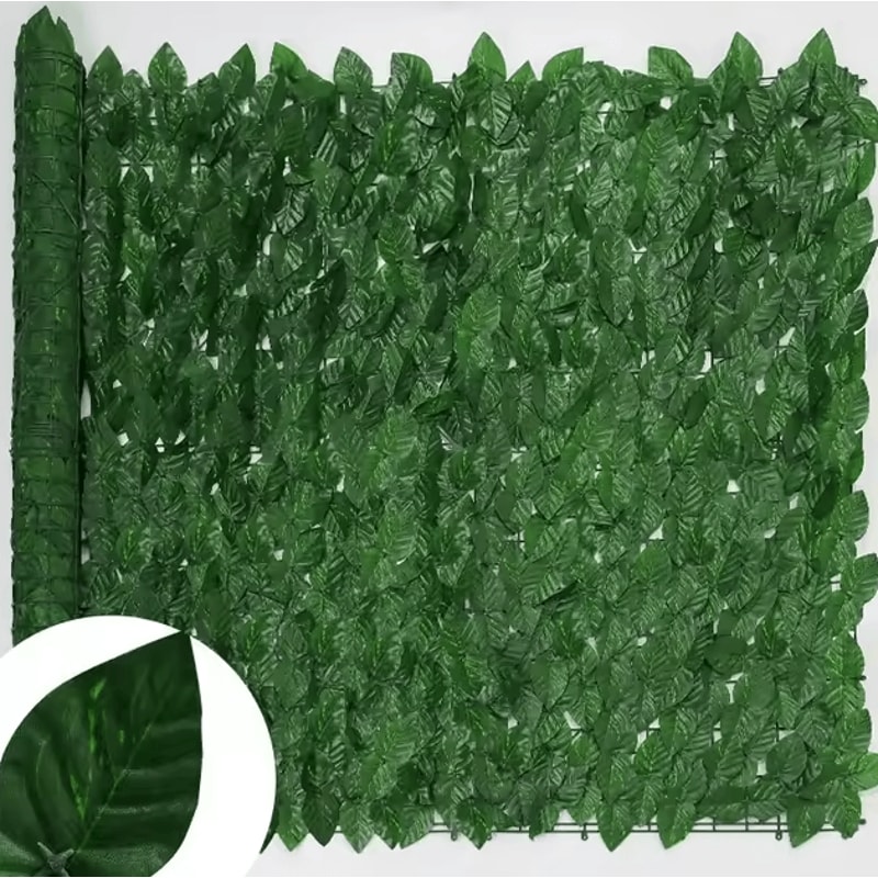 Artificial Ivy Leaf Fence Privacy Screen Balcony Garden Green Wall Decor 50 500cm 8