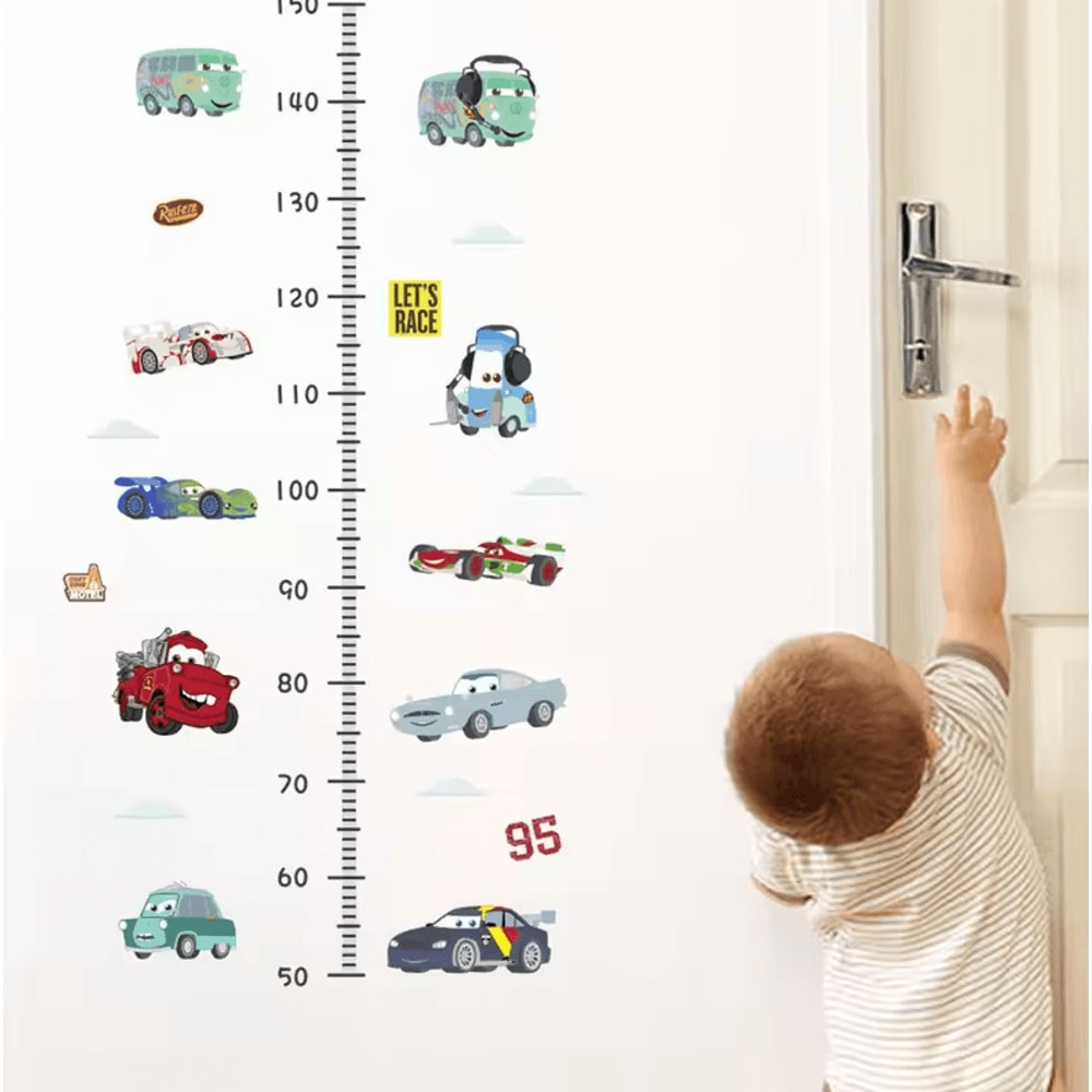 3D Cartoon Cars Wall Stickers Lightning McQueen Kids Room Decor Decals 10