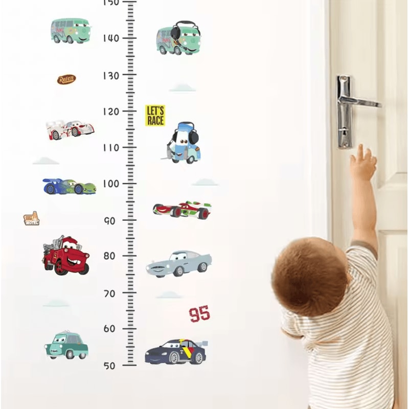 3D Cartoon Cars Wall Stickers Lightning McQueen Kids Room Decor Decals 10